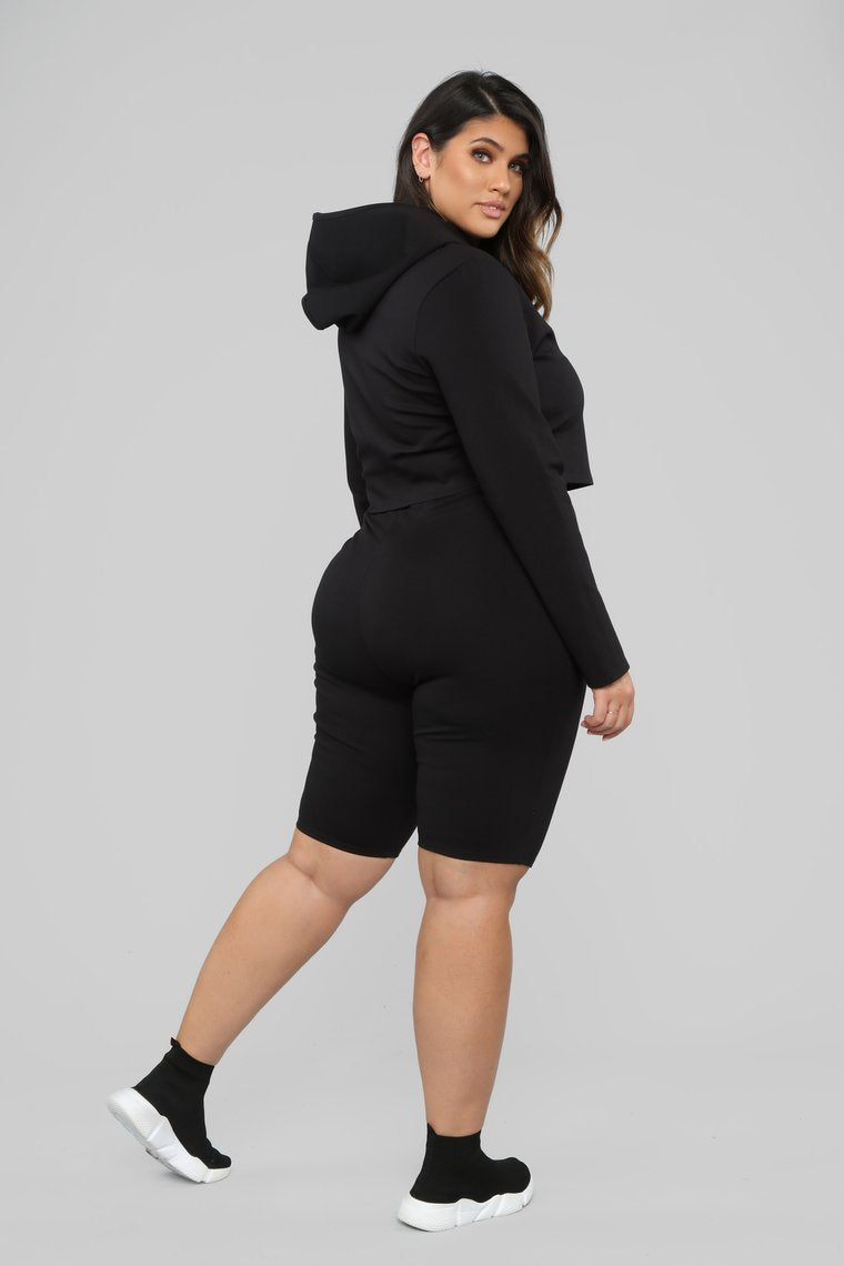 Leyla Long Sleeve Lounge Set - Black
