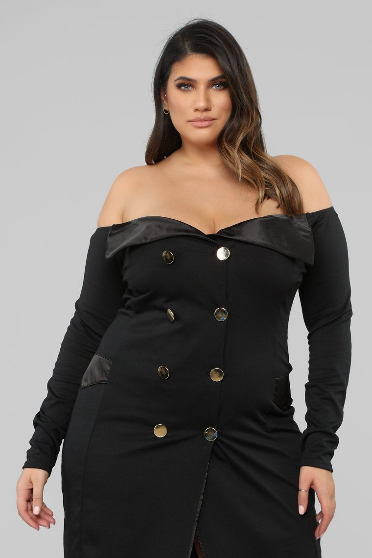 Never Recover From Me Dress - Black