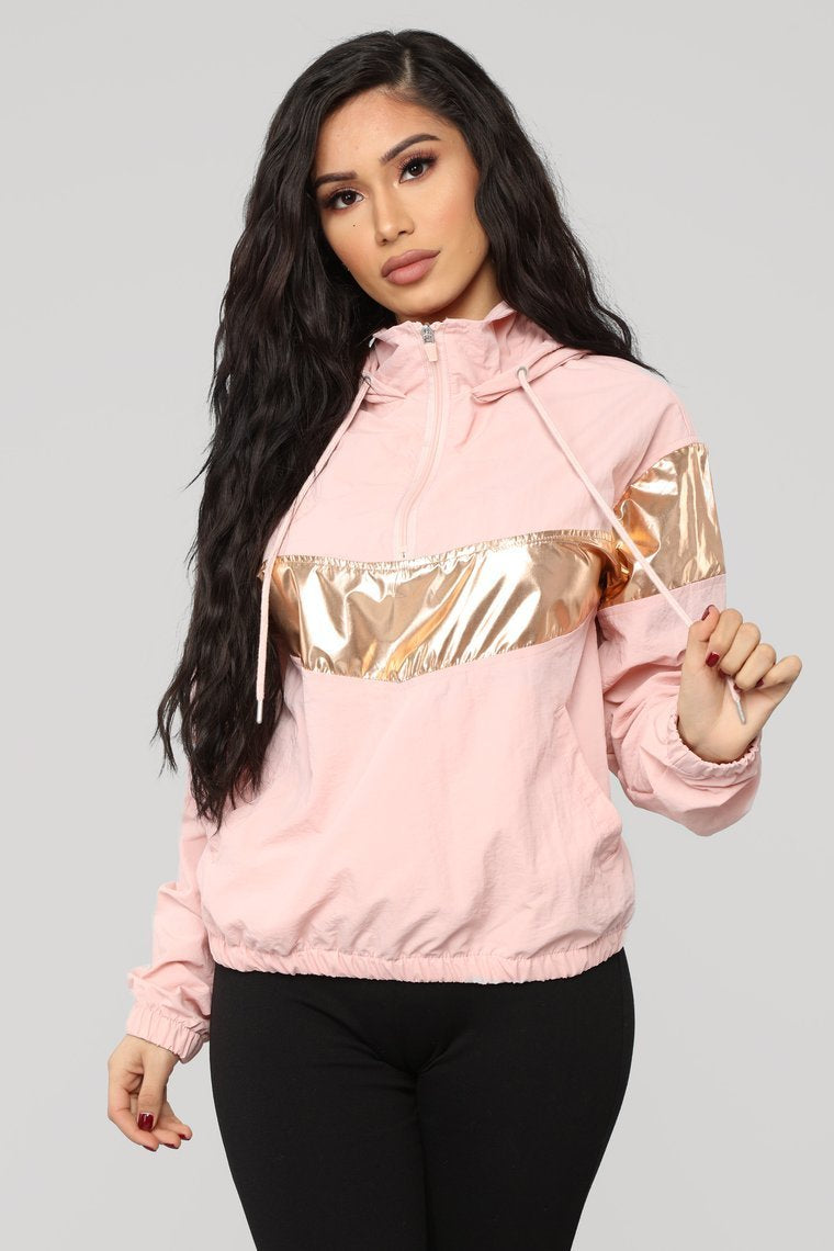Veste coupe-vent Front Row Seats - Blush