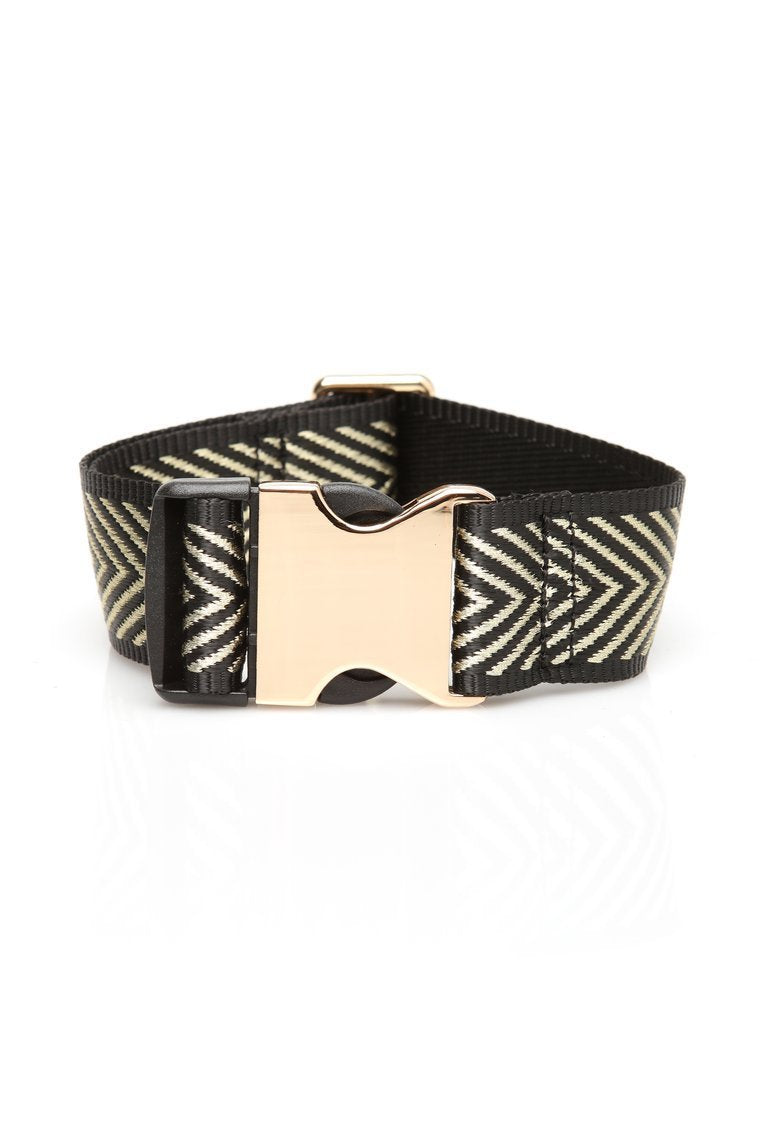 Get The Look Fanny Pack Extender - Black/Gold