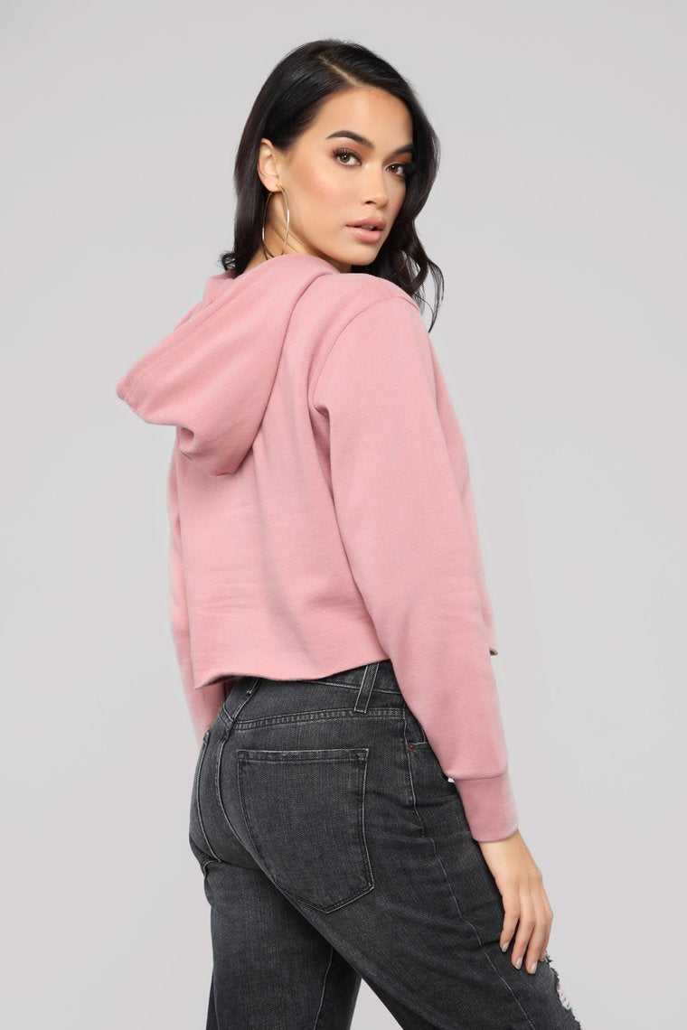 Hoodie embusquée d'amour - Rose