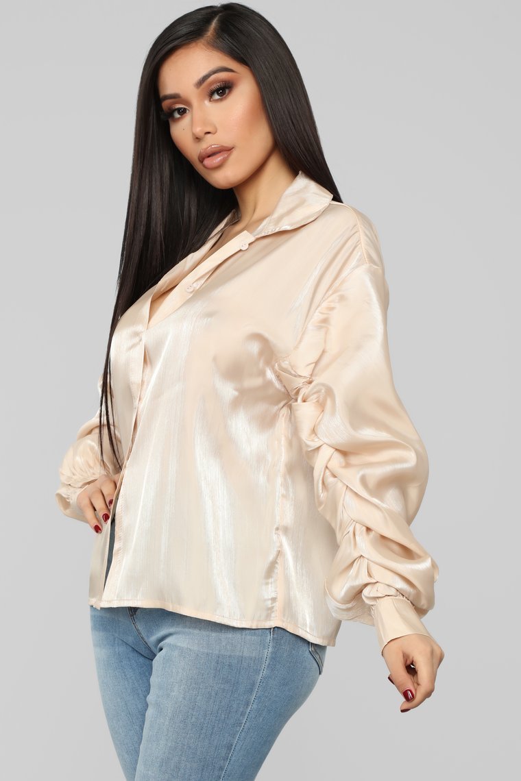 Hollywood Blouse - Nude