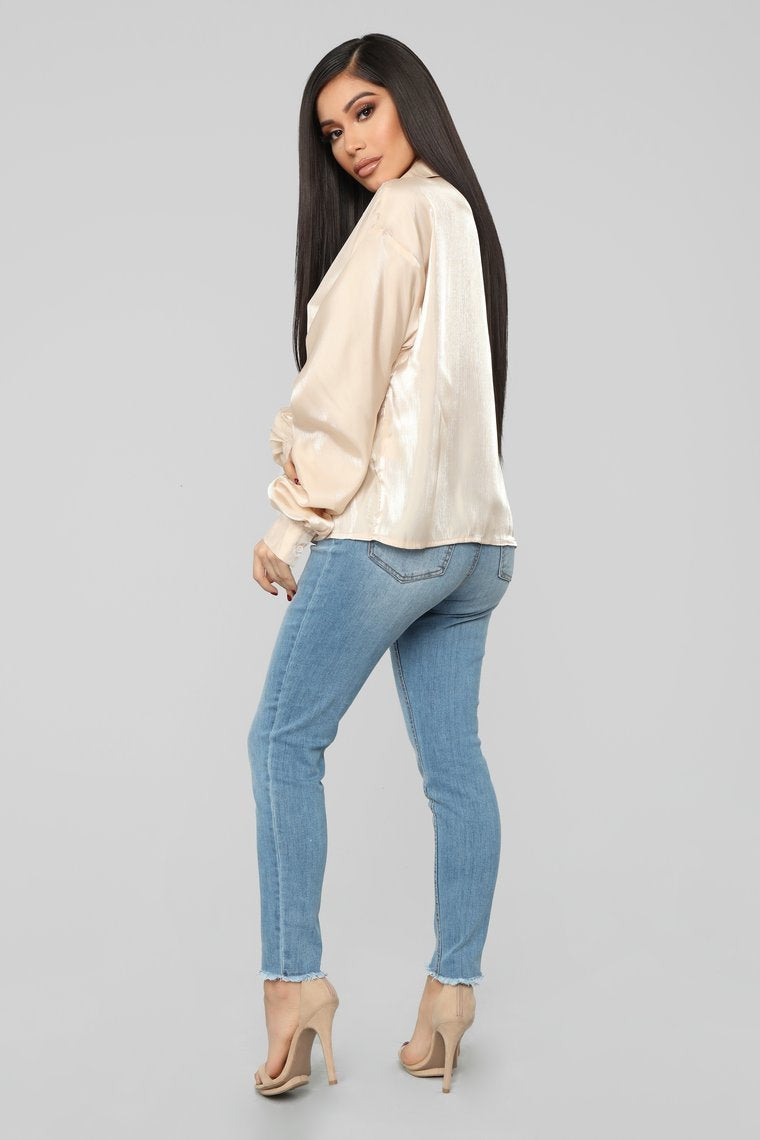 Hollywood Blouse - Nude