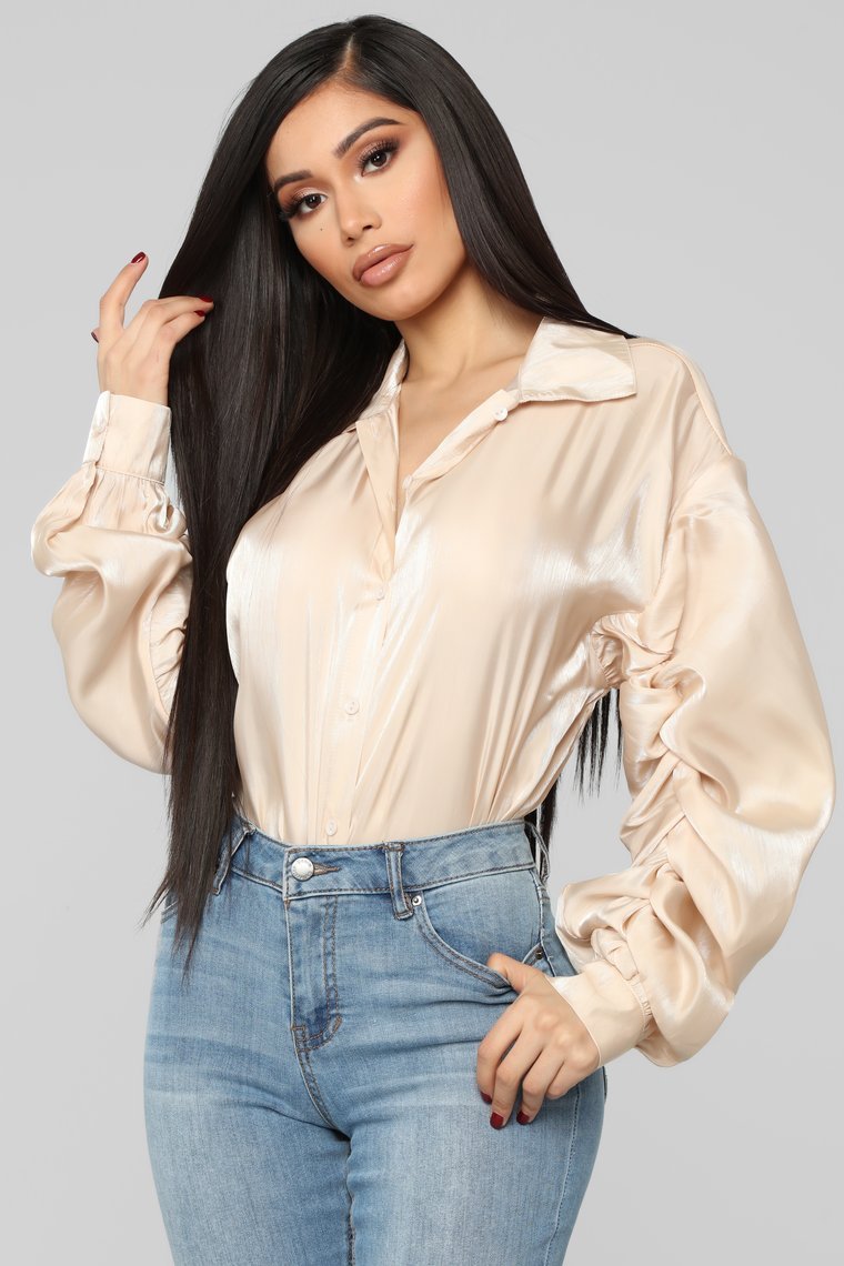Hollywood Blouse - Nude