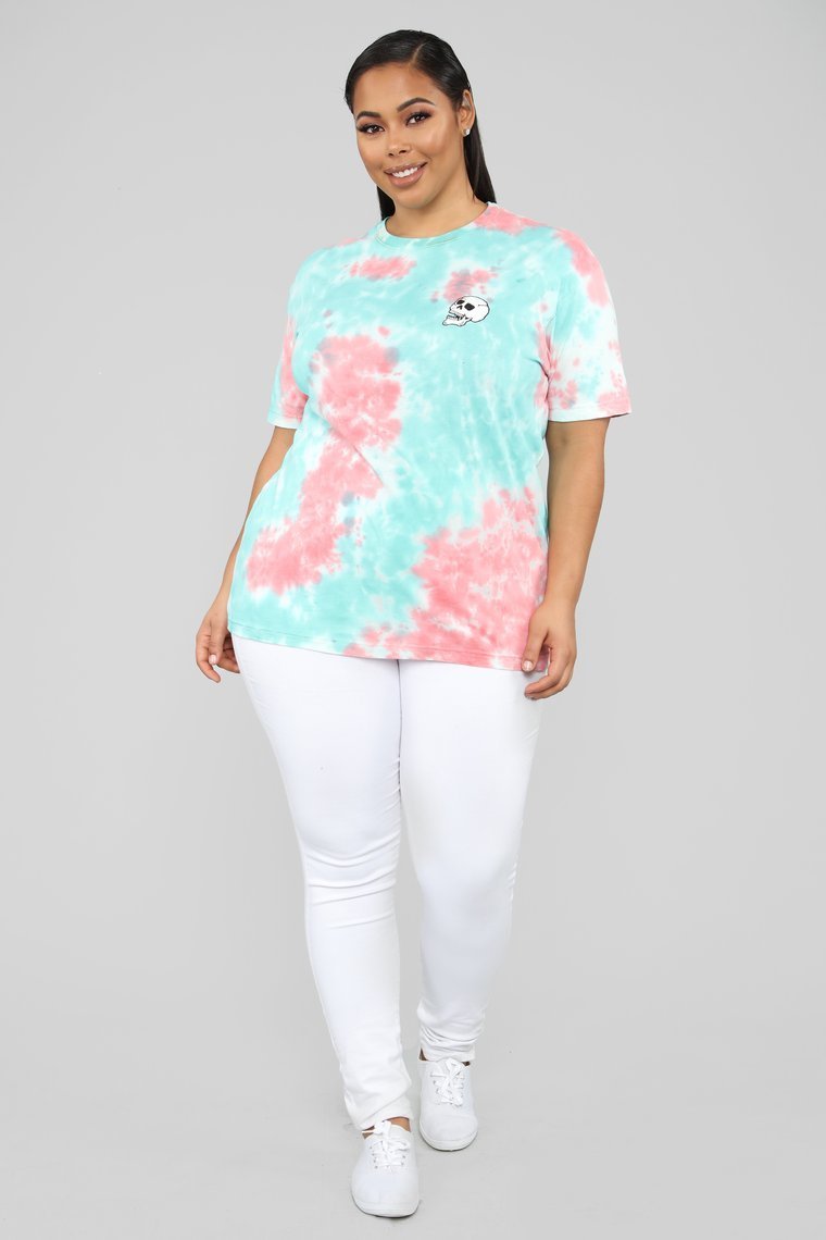 Till Death Tie Dye Tunic - Pink/Combo