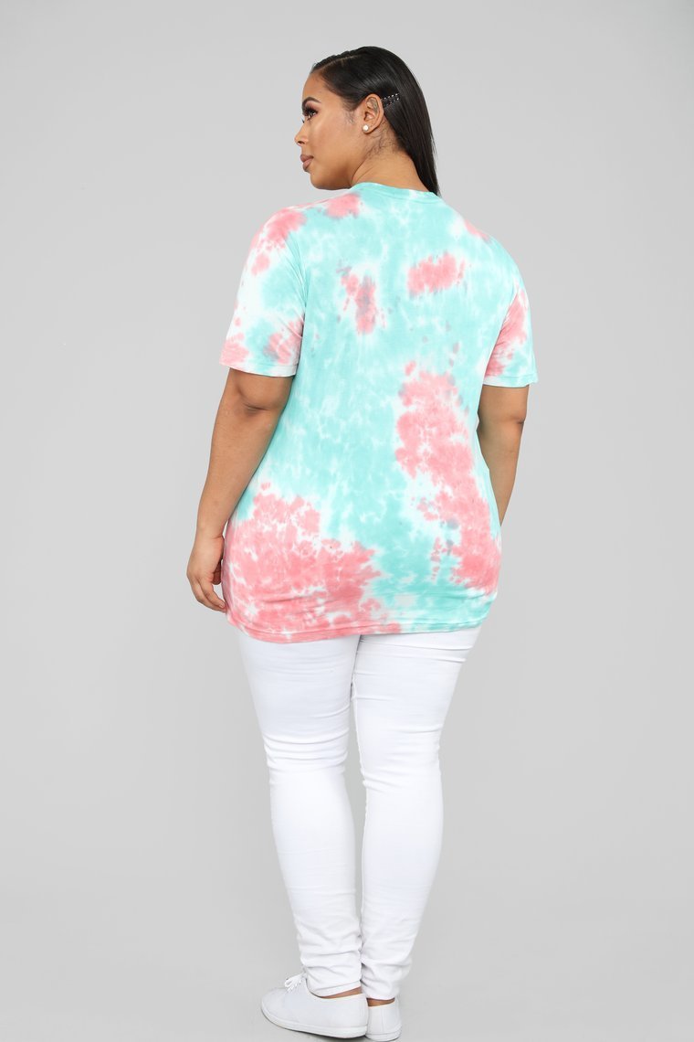 Till Death Tie Dye Tunic - Pink/Combo