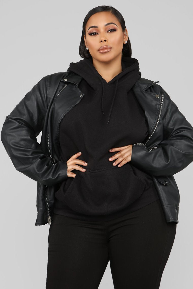 Broken Hearts Moto Jacket - Black