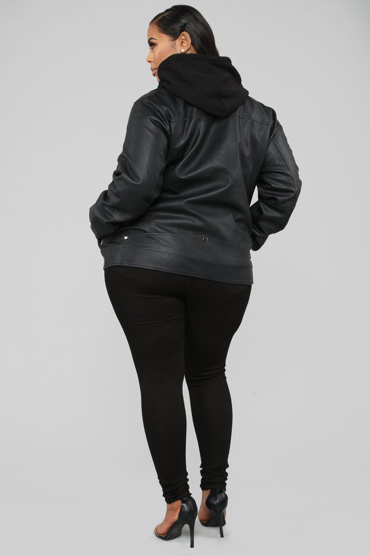 Broken Hearts Moto Jacket - Black