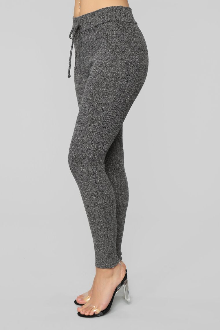 Jet Set Diaries Ribbed Set - Black