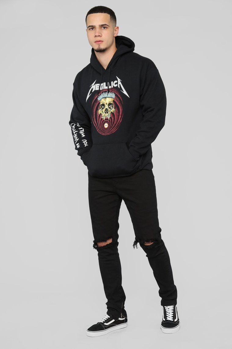 Metallica Short Straw Hoodie - Black/Combo