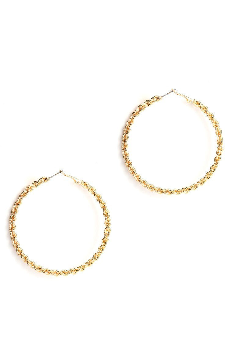 Twist The Truth Earrings - Gold