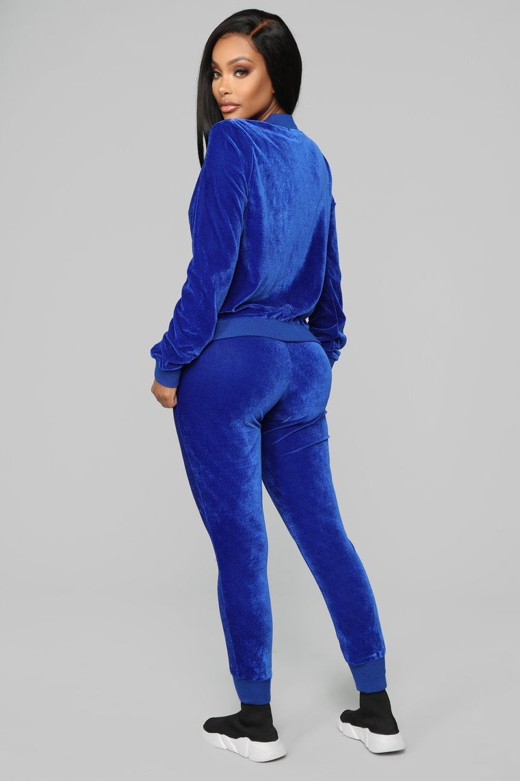 The OG Velvet Lounge Set - Royal Blue