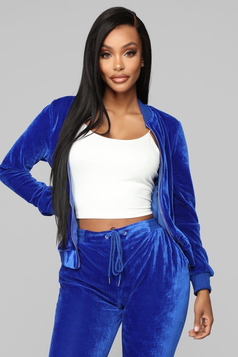 The OG Velvet Lounge Set - Royal Blue