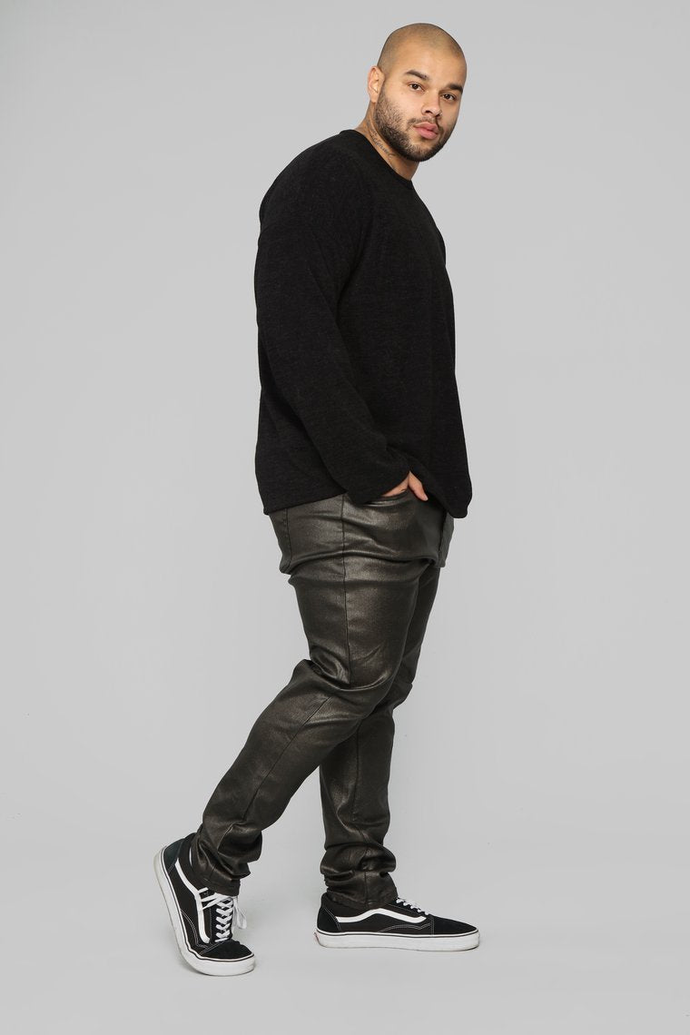 Rigel Glitter Skinny Jeans - Black/Gold