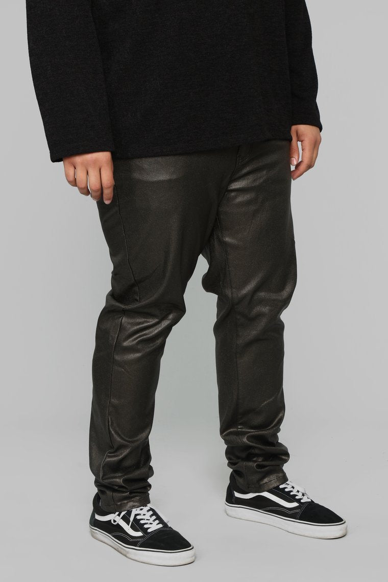 Rigel Glitter Skinny Jeans - Black/Gold