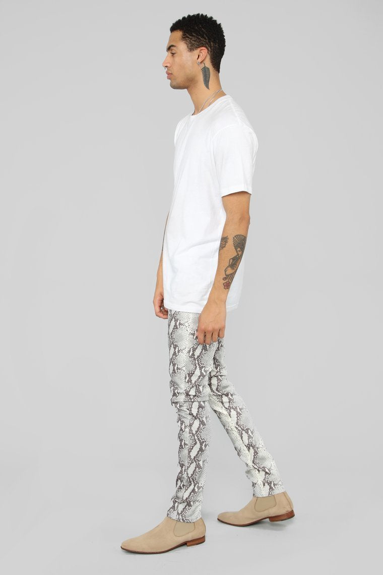 Jean Skinny Roi Serpent-Blanc / Combo