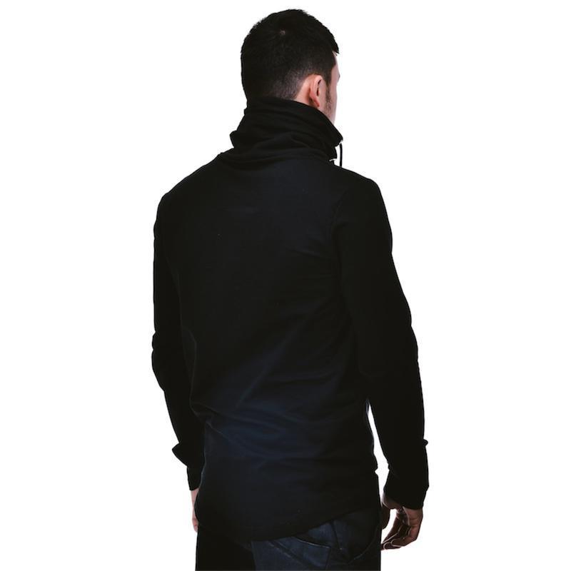 PULL NOIR À COL ROULÉ 3557