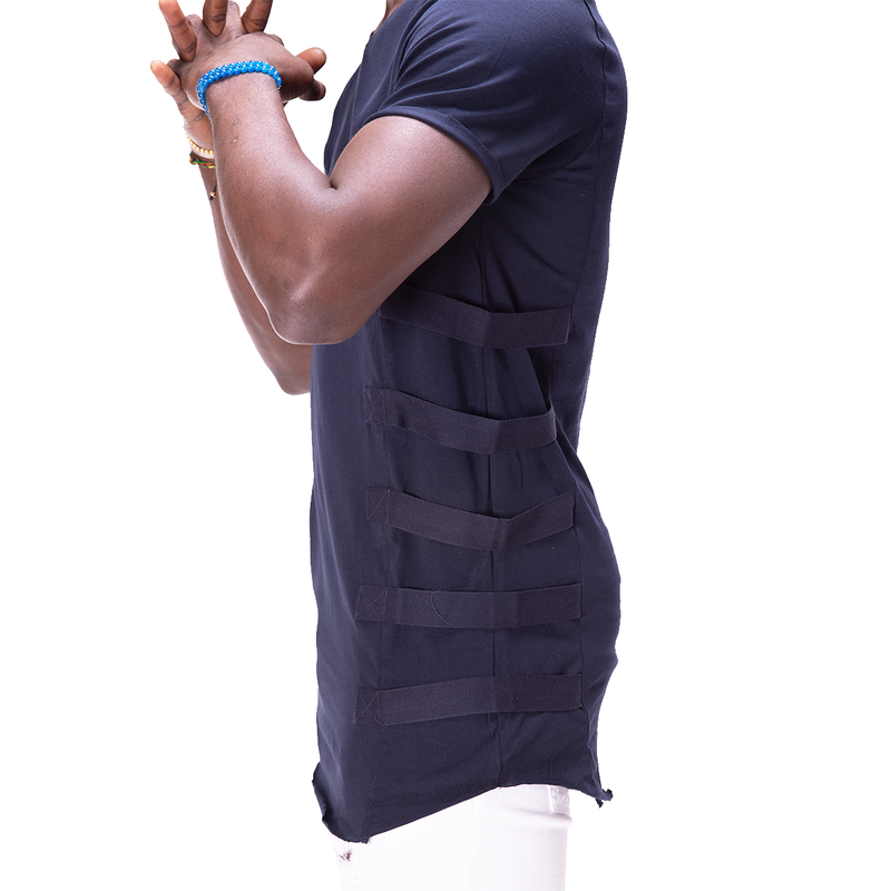 FrFR Ceinture de vent de rue et t - shirt rayé latéral 3721