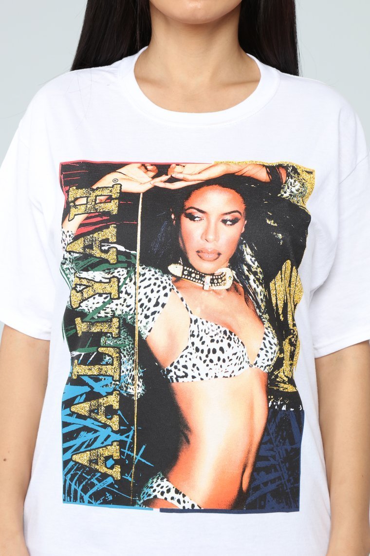 Aaliyah Tunic Tee - White