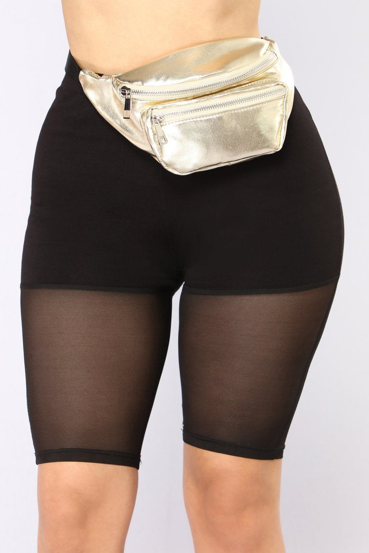 Hold My Gold Fanny Pack - Gold