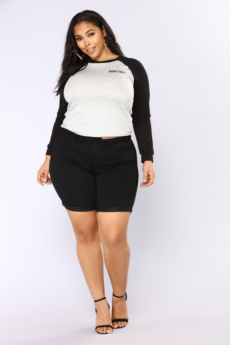 Catalina Booty Lifting Bermuda Shorts - Black