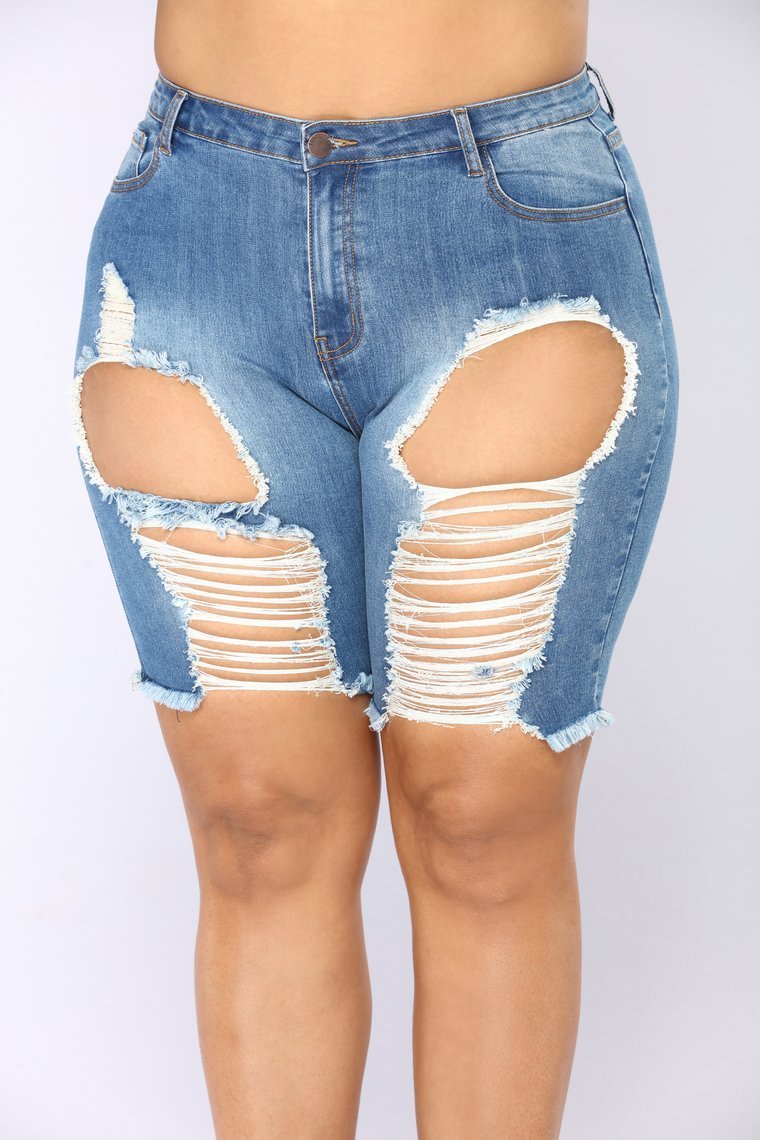 Khloe II Shorts - Medium Wash