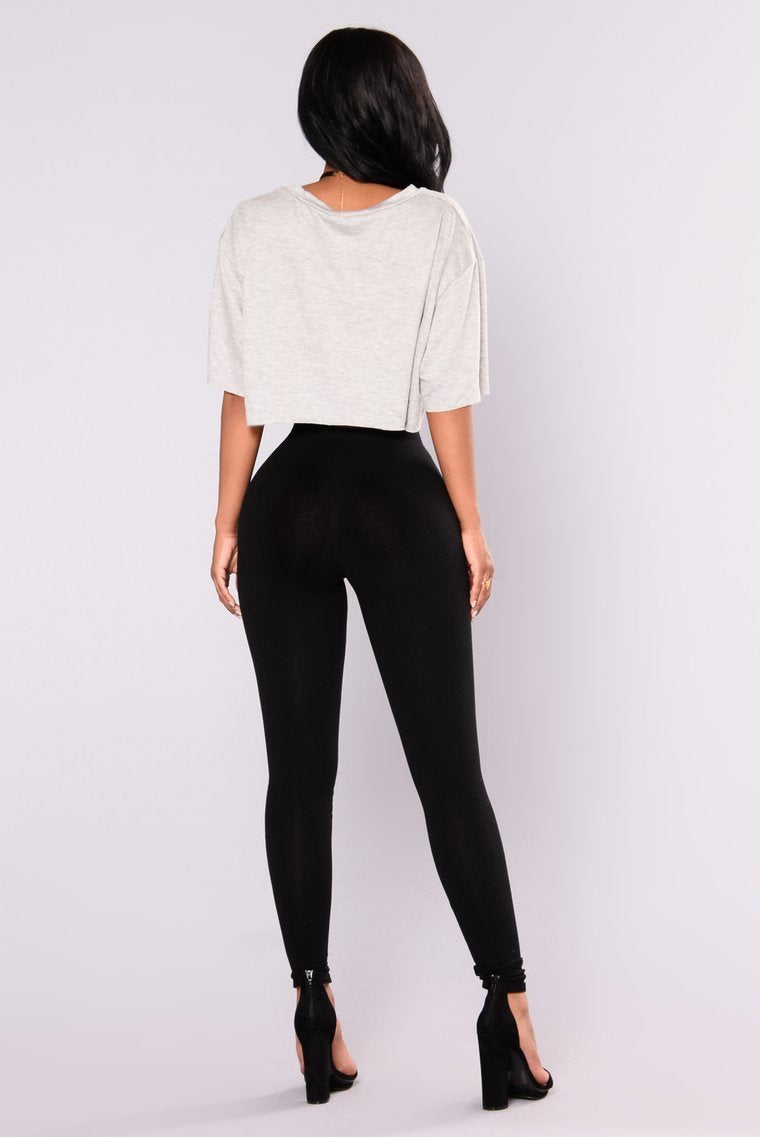 Carine Distressed Leggings - Black