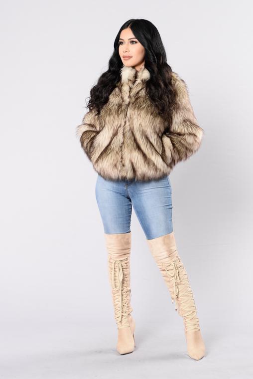 Fernanda Fur Coat - Natural