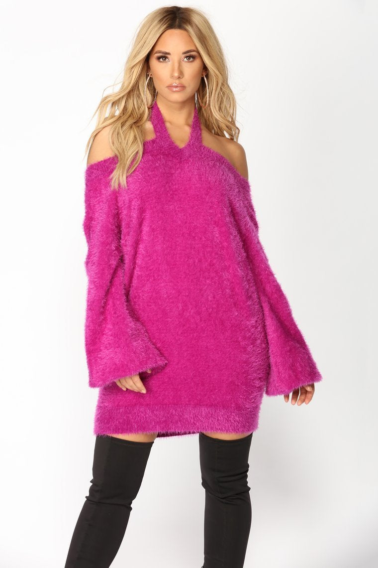 Fuzzy Luv Sweater - Lilac