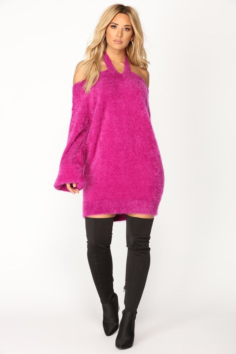 Fuzzy Luv Sweater - Lilac