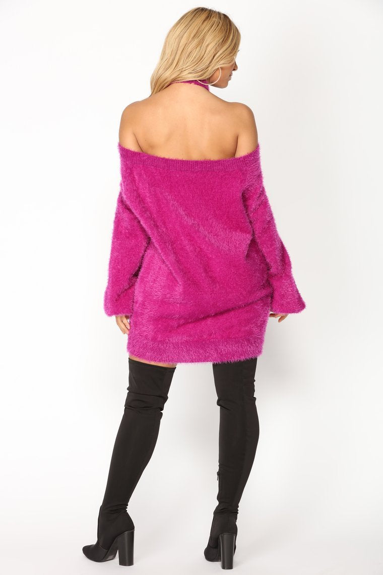 Fuzzy Luv Sweater - Lilac