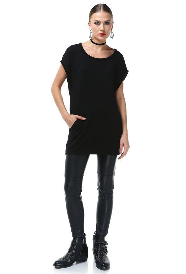 Kadın Siyah T-Shirt
