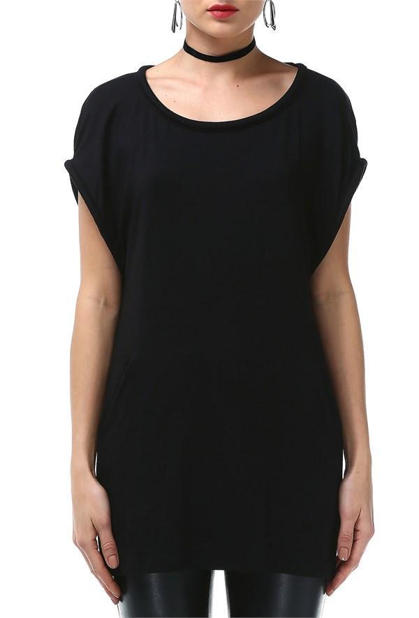Kadın Siyah T-Shirt