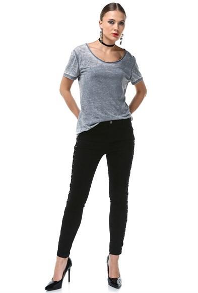 Kuru Kafa Baskılı Kadın T-Shirt