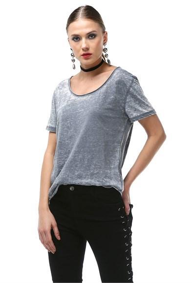 Kuru Kafa Baskılı Kadın T-Shirt