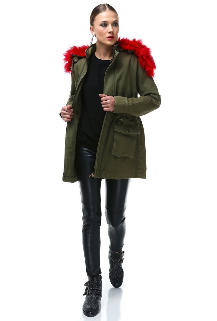 Women Green Coat